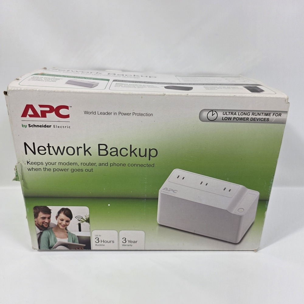 APC Back-UPS (BGE70) UPS System Network Backup Schneider Electric 3 hr Run-Time